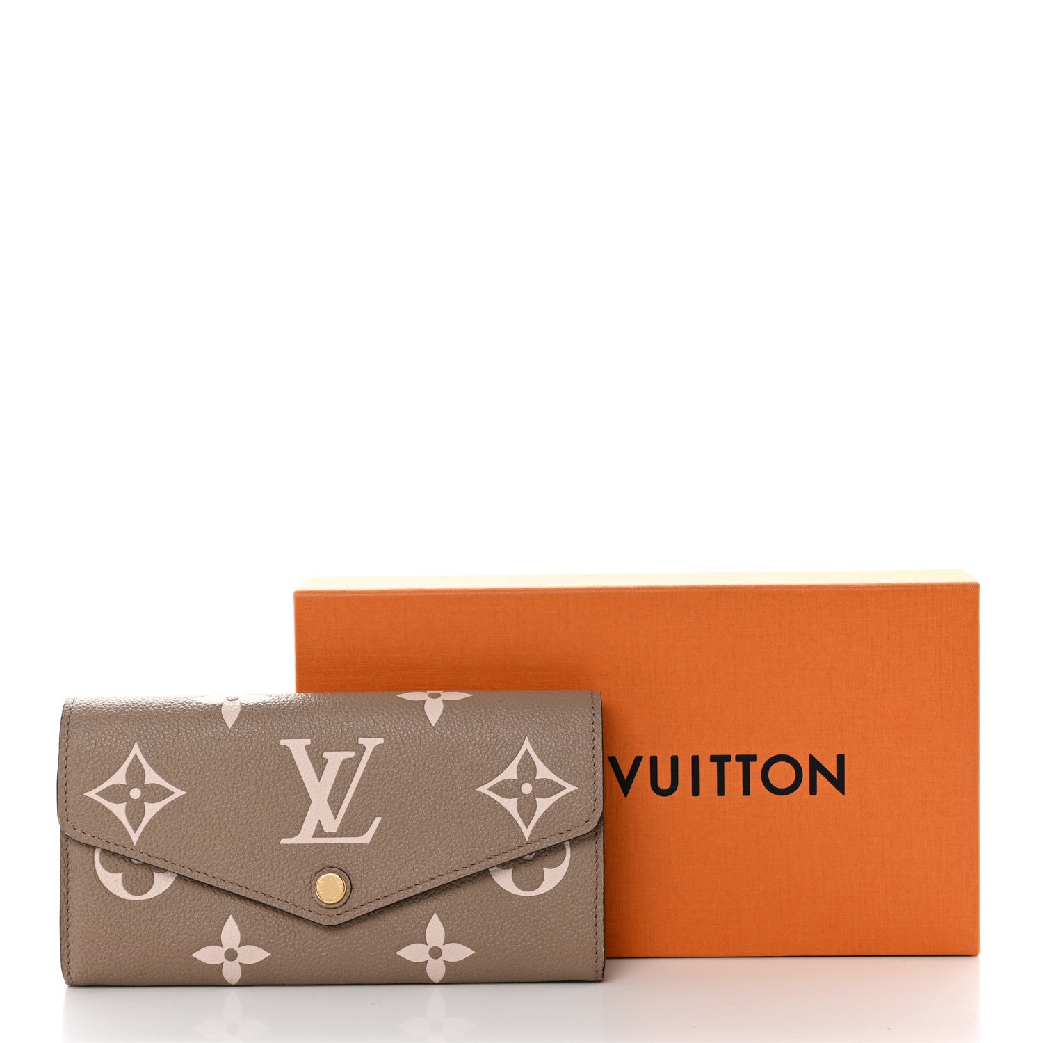 Louis Vuitton Empreinte Monogram Giant Sarah Wallet Tourterelle Creme 7 of 7