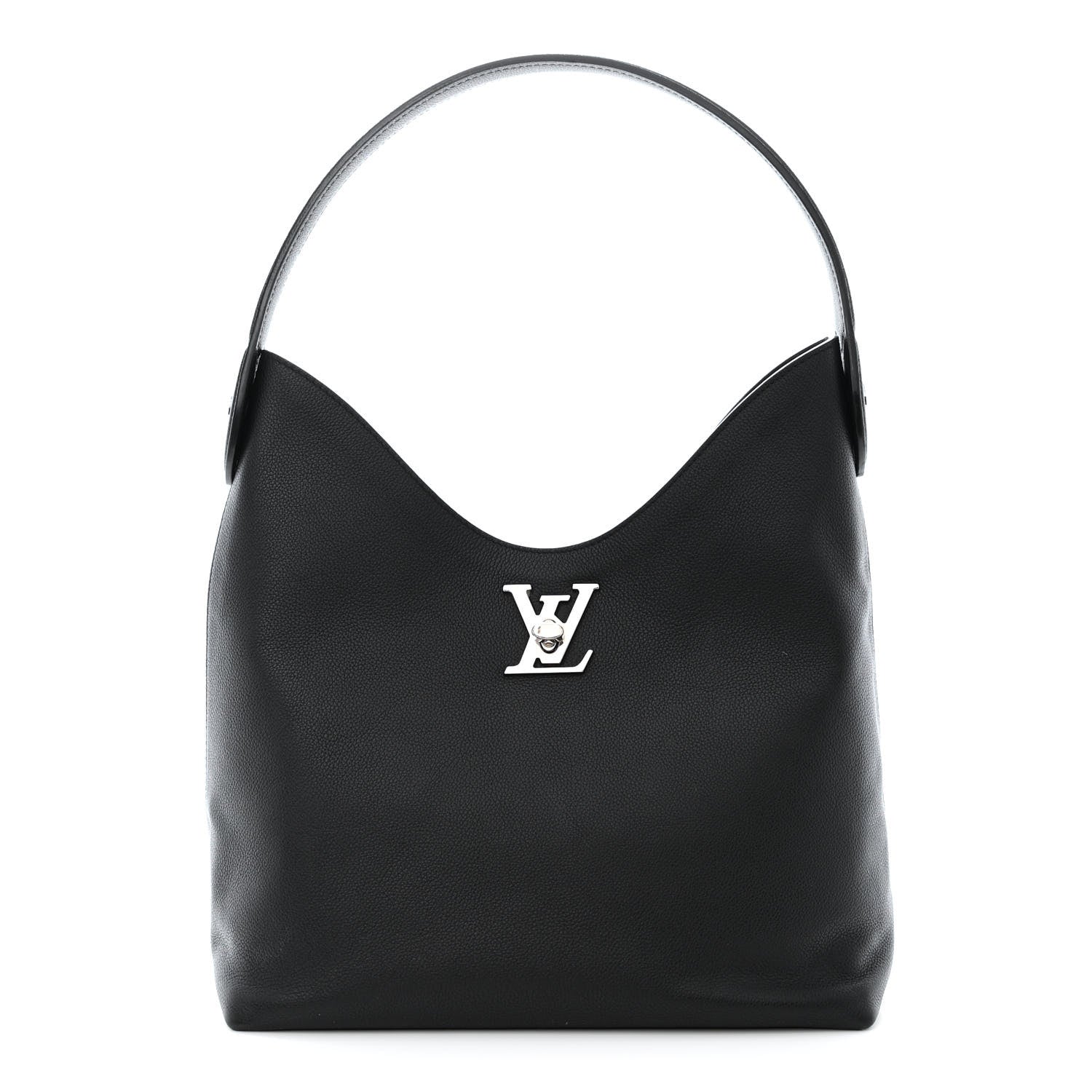Louis Vuitton Calfskin Lockme Hobo Black 1 of 15