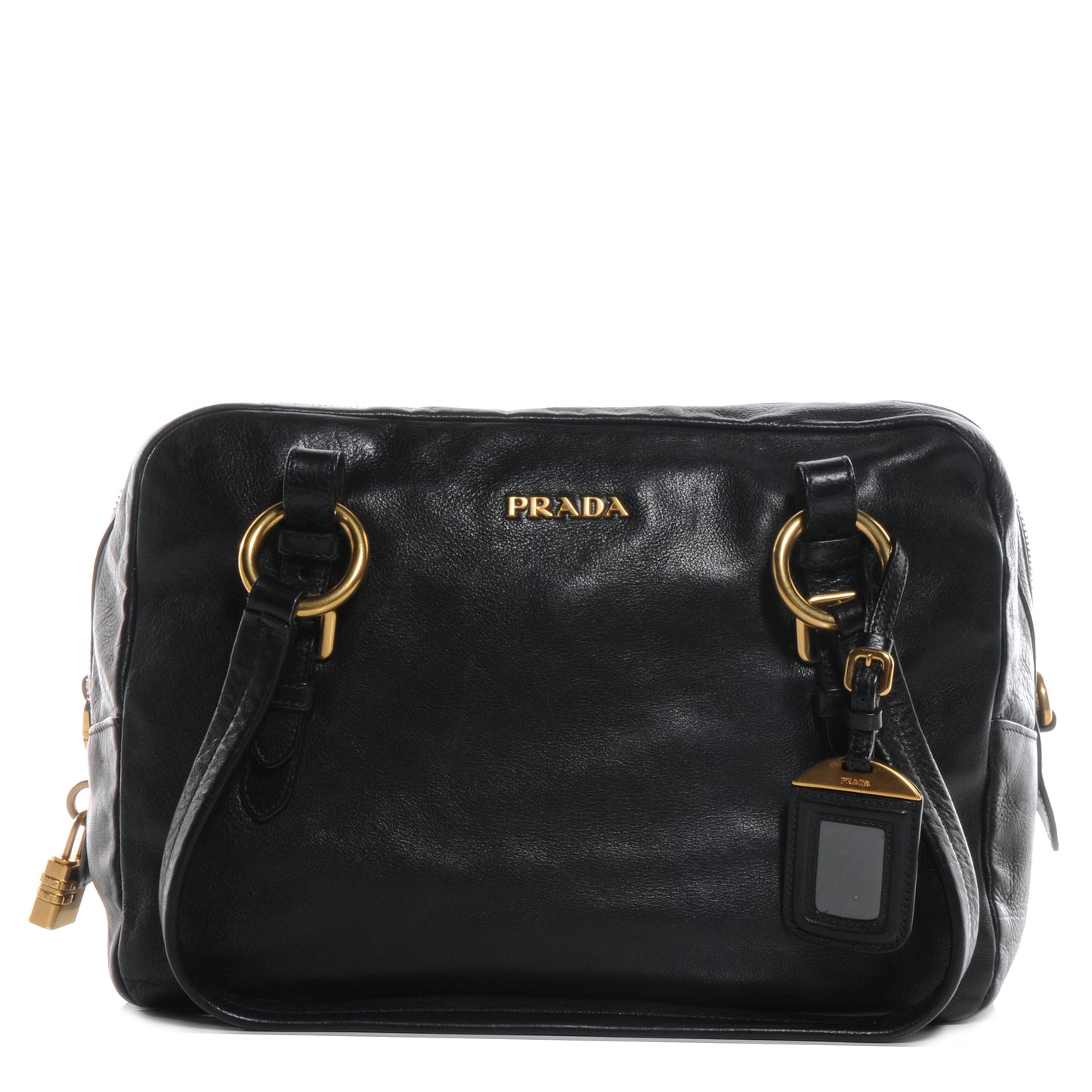 Soft Calf Bowler Bag Black