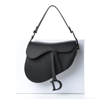 Christian Dior Ultra Matte Calfskin Saddle Bag Black 11 of 11