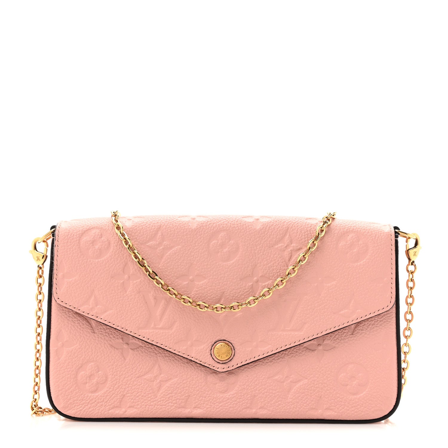 Louis Vuitton Empreinte Pochette Felicie Chain Wallet Rose Poudre 1 of 13
