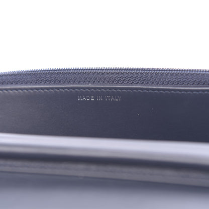 Chanel Lambskin Camellia Studded Wallet on Chain WOC Navy 7 of 12