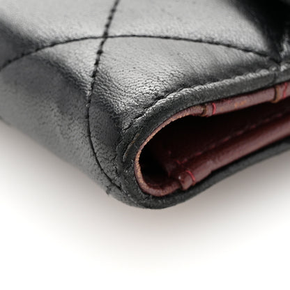 Chanel Lambskin Quilted Large Flap Wallet Black 14 of 14