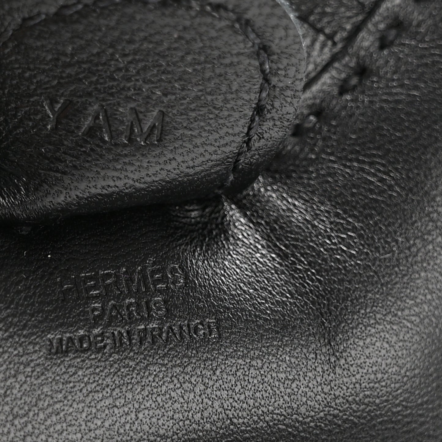 Milo Lambskin Grigri Rodeo Horse Bag Charm PM So Black