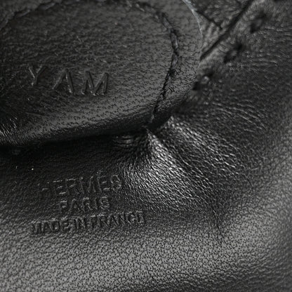Hermes Milo Lambskin Grigri Rodeo Horse Bag Charm PM So Black 3 of 4