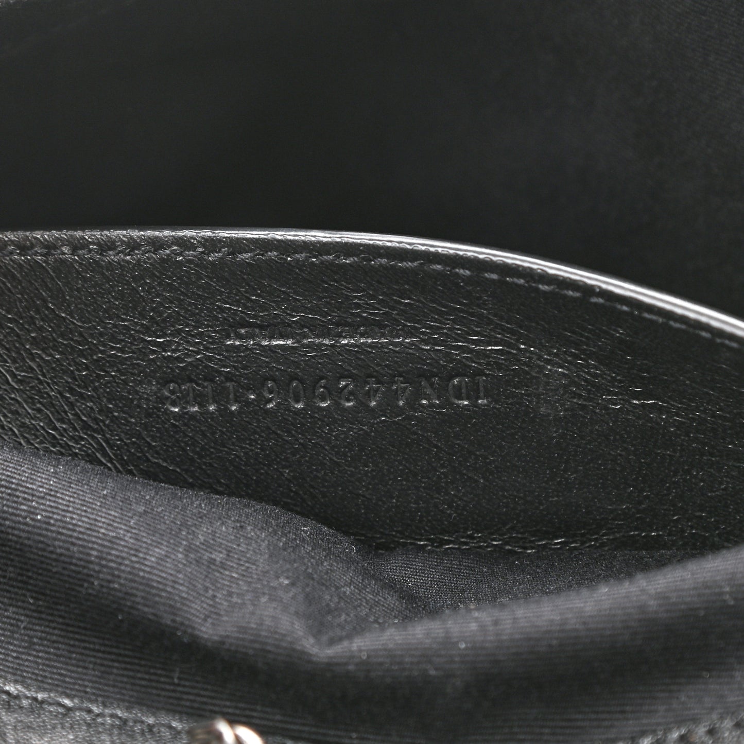 Vintage Lambskin Chevron Monogram Small Nolita Black