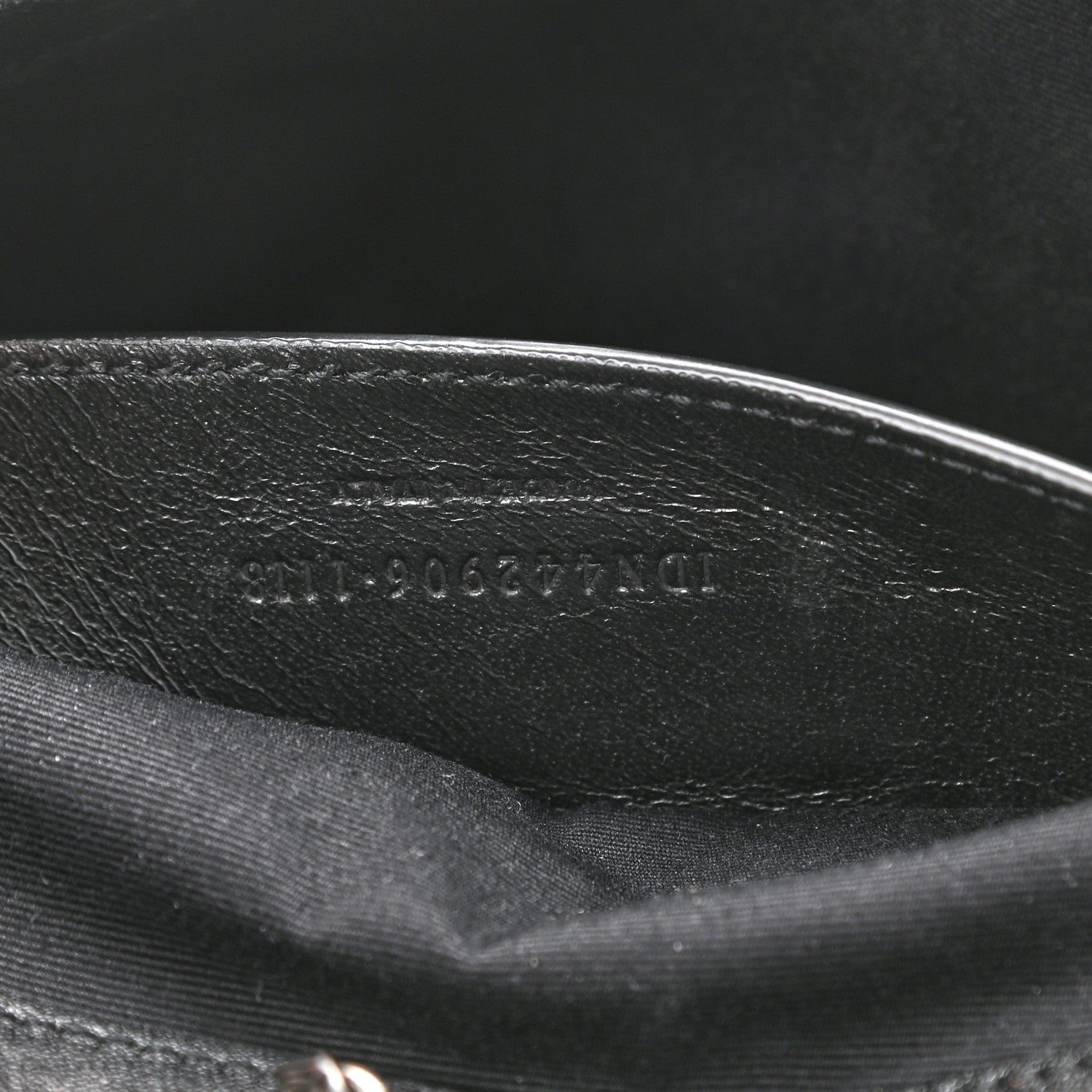 Saint Laurent Vintage Lambskin Chevron Monogram Small Nolita Black 7 of 10