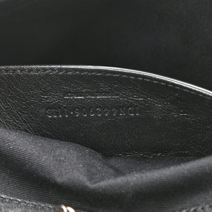 Saint Laurent Vintage Lambskin Chevron Monogram Small Nolita Black 7 of 10