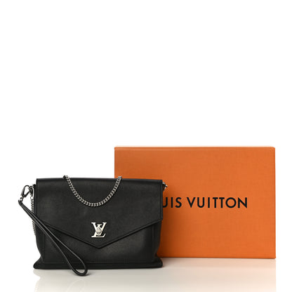 Louis Vuitton Soft Calfskin My Lockme Pochette Black 14 of 14