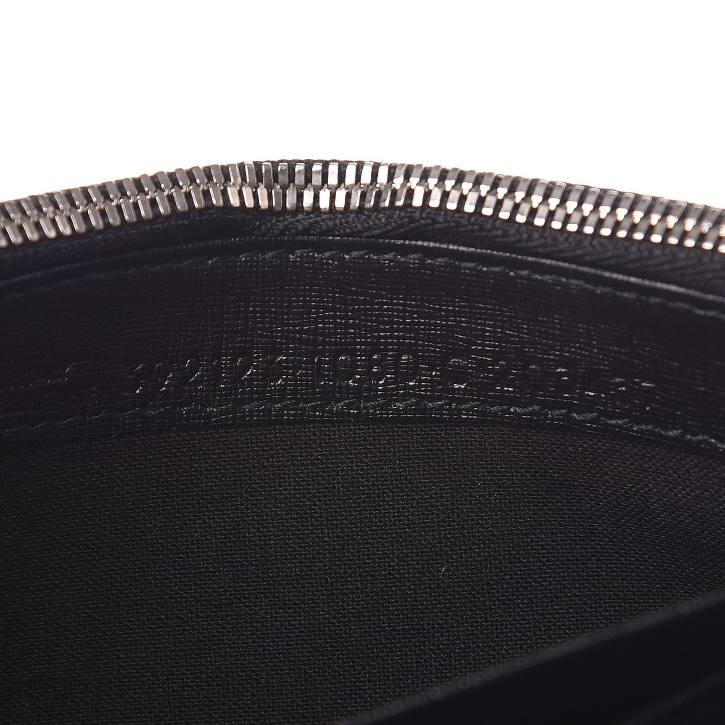 Saffiano Square Check Wallet Black White
