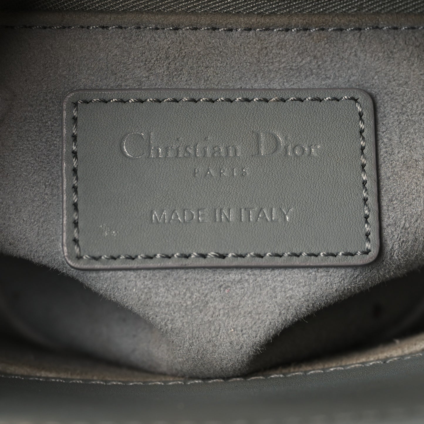 Lambskin Cannage Small My ABCDior Lady Dior Grey