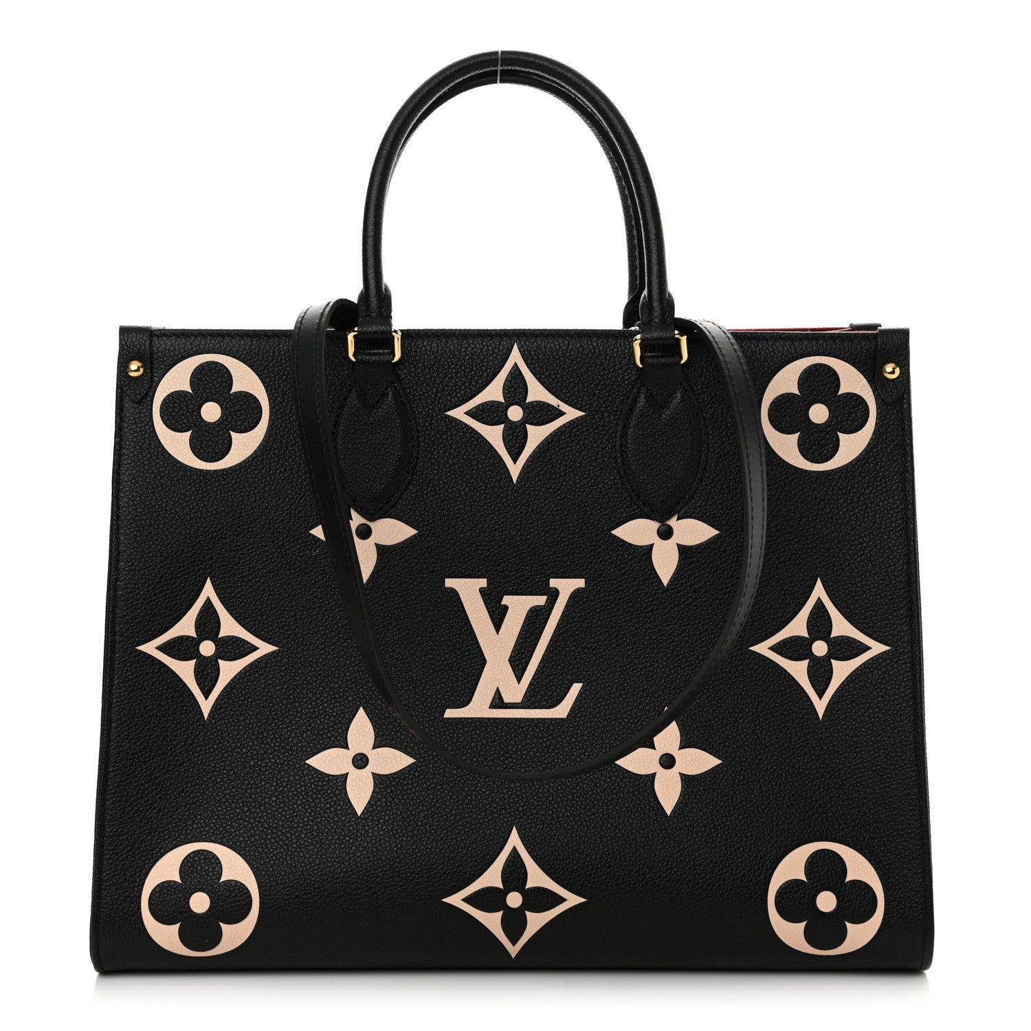 Louis Vuitton Empreinte Monogram Giant Onthego MM Black Beige 1 of 10
