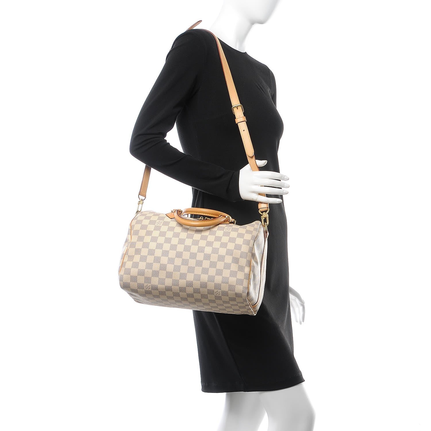 Louis Vuitton Damier Azur Speedy Bandouliere 30 2 of 9