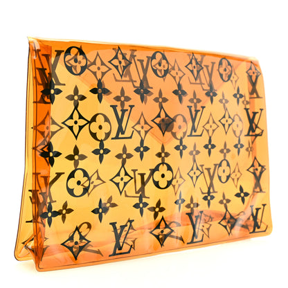 Louis Vuitton PVC Monogram Printed Envelope Pouch Orange 3 of 5