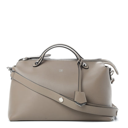Fendi Vitello Dolce Large By The Way Boston Bag Tortora 1 of 11