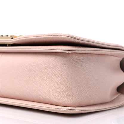 Chanel Caviar Chevron Quilted Medium Boy Flap Light Pink 9 of 9