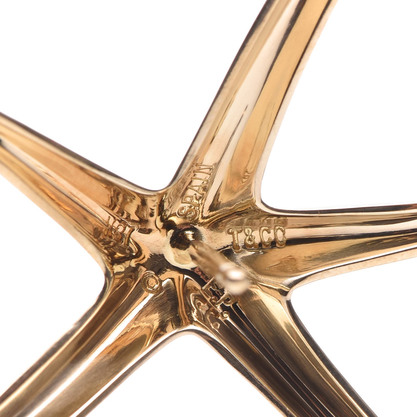 18K Yellow Gold Large Elsa Peretti Starfish Earrings