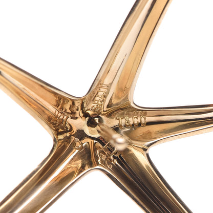 Tiffany 18K Yellow Gold Large Elsa Peretti Starfish Earrings 4 of 5