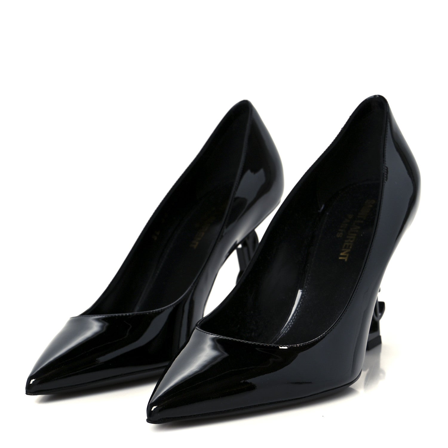 Saint Laurent Patent Opyum 85 Pumps 37.5 Black 4 of 10