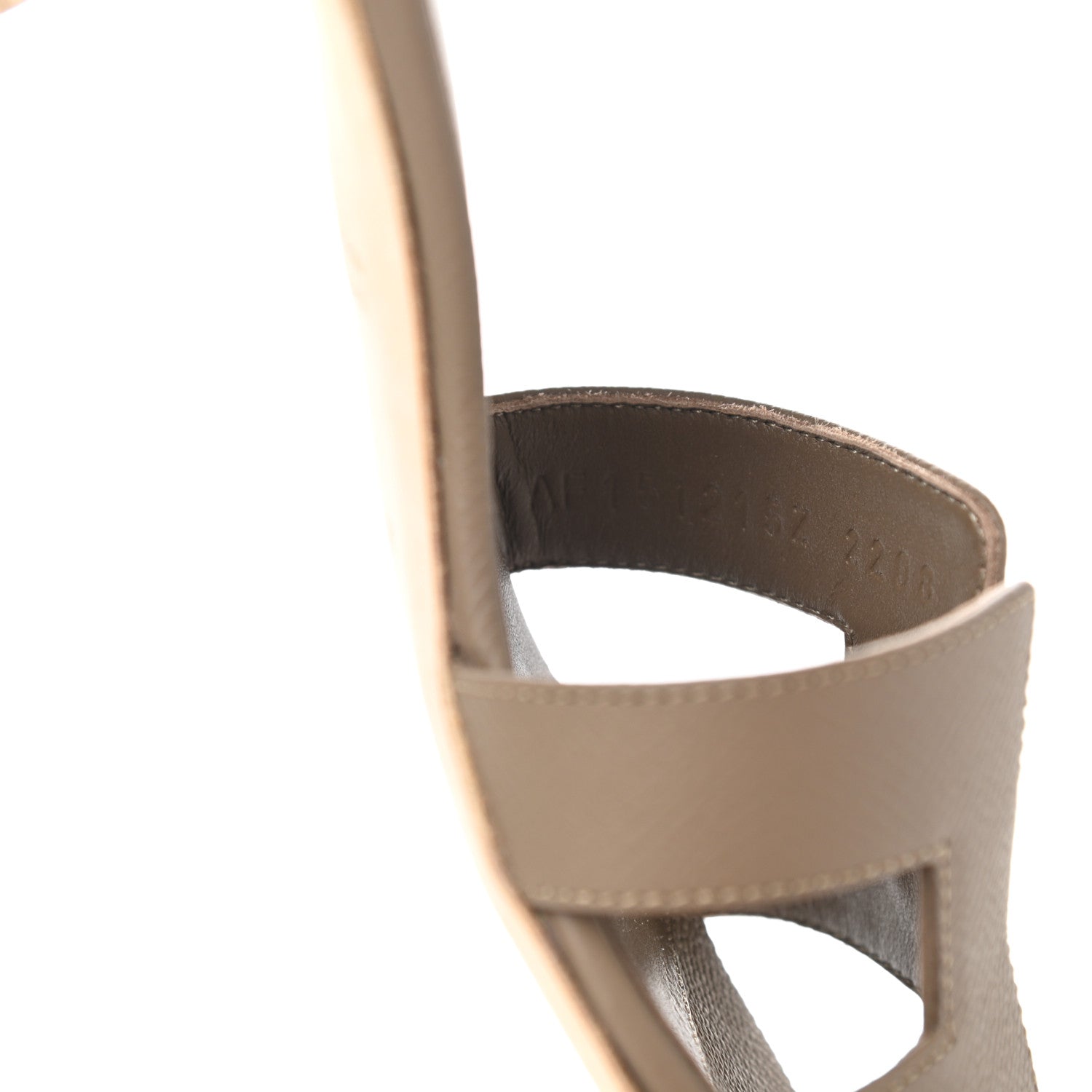 Hermes Epsom Oasis Sandals 37 Etoupe 8 of 9