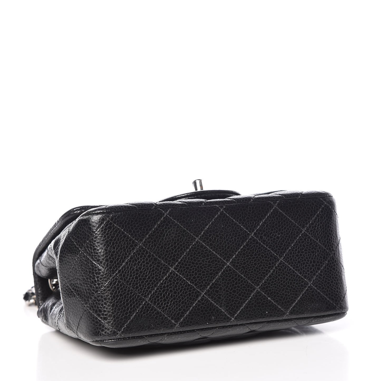 Caviar Quilted Mini Square Flap Black