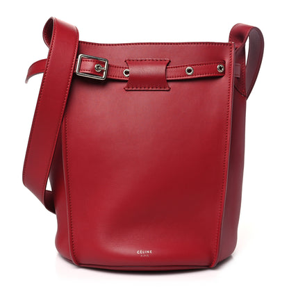 Celine Supple Grained Calfskin Big Bag Bucket Red 1 of 10
