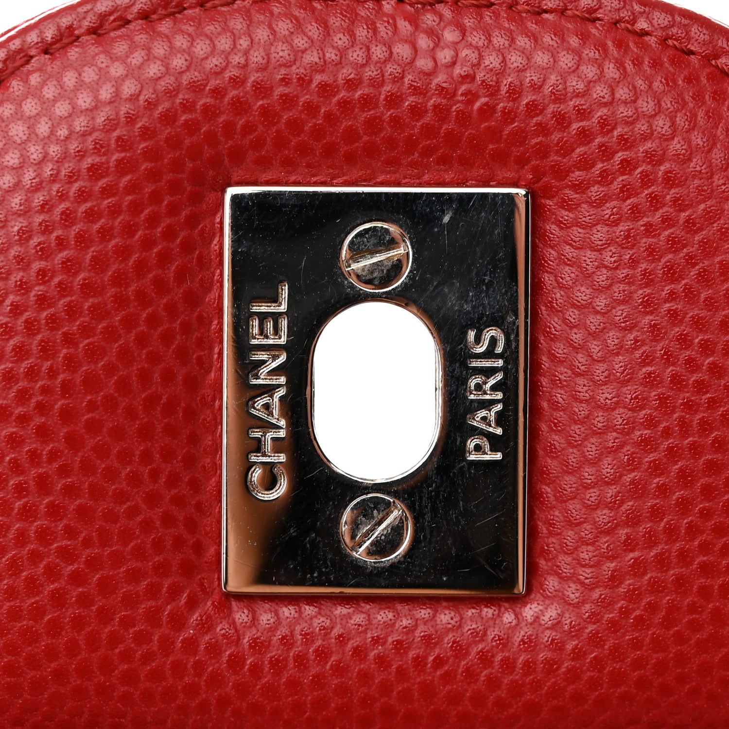 Chanel Caviar Chevron Quilted Jumbo Double Flap Dark Red 12 of 15
