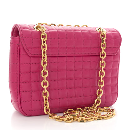 Celine Calfskin Quilted Small C Bag Pink 3 of 11
