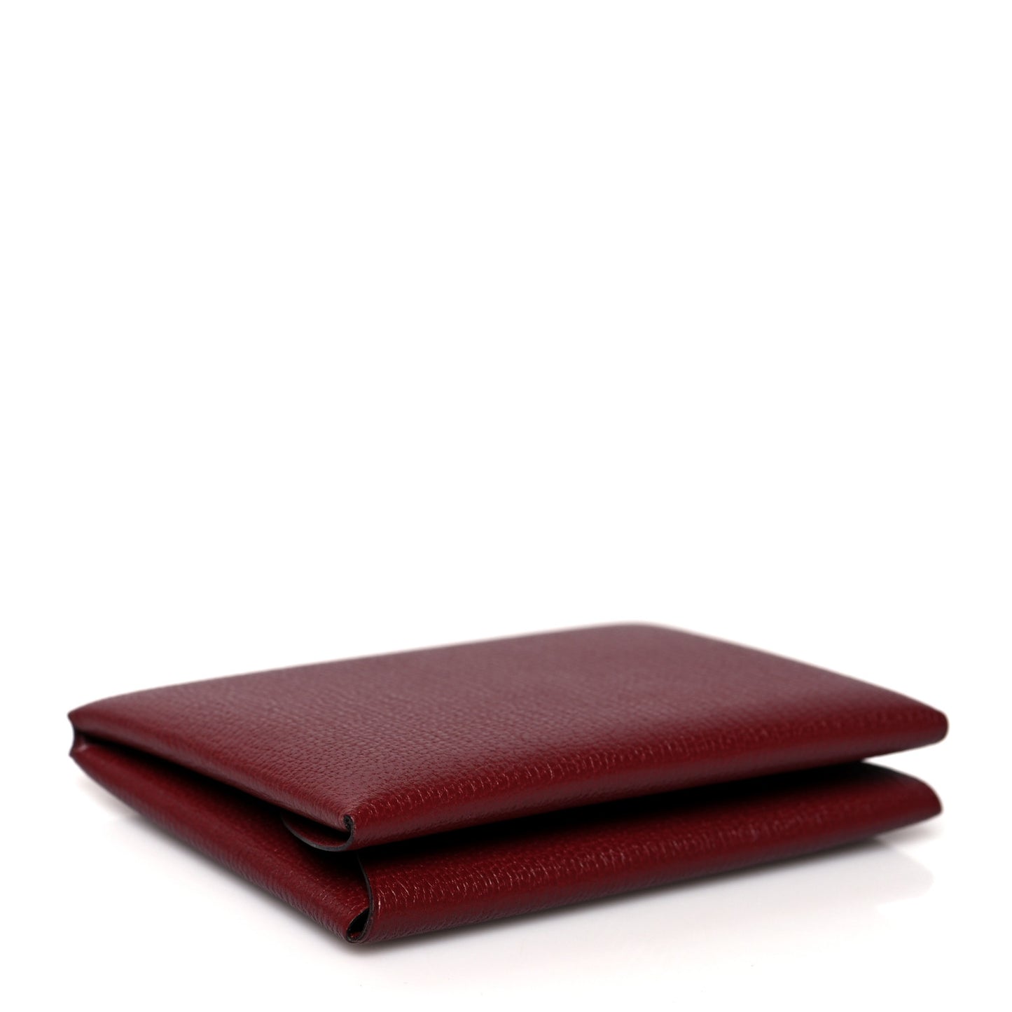Chevre Mysore Calvi Duo Card Case Rouge H