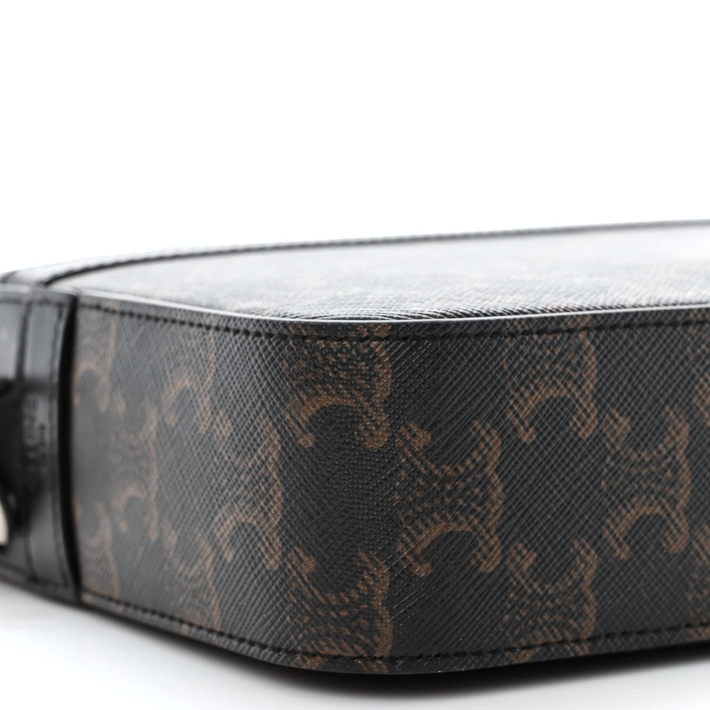 Triomphe Canvas Small Messenger Bag Black