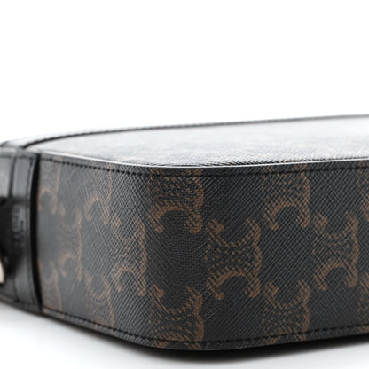 Celine Triomphe Canvas Small Messenger Bag Black 10 of 12