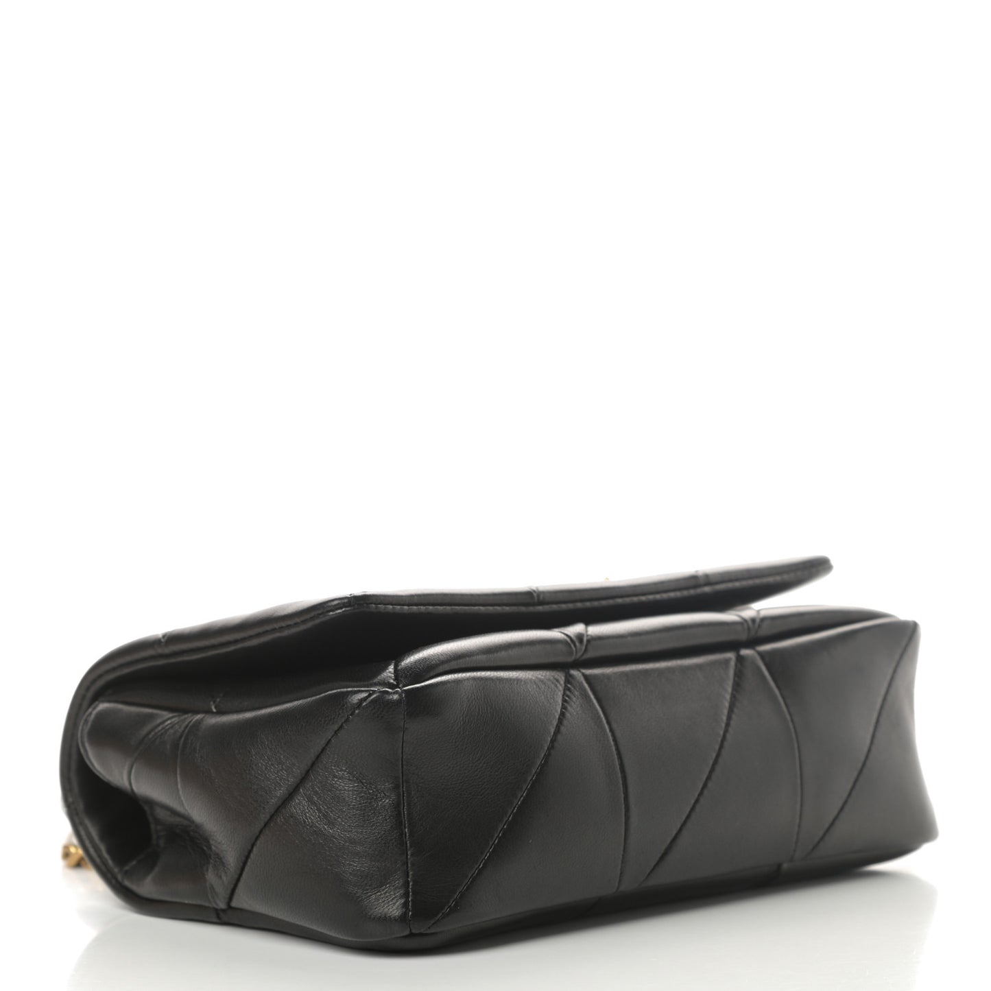 Lambskin Patchwork Monogram Small Jamie Black