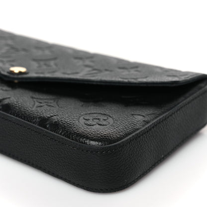 Louis Vuitton Empreinte Pochette Felicie Chain Wallet Black 8 of 9