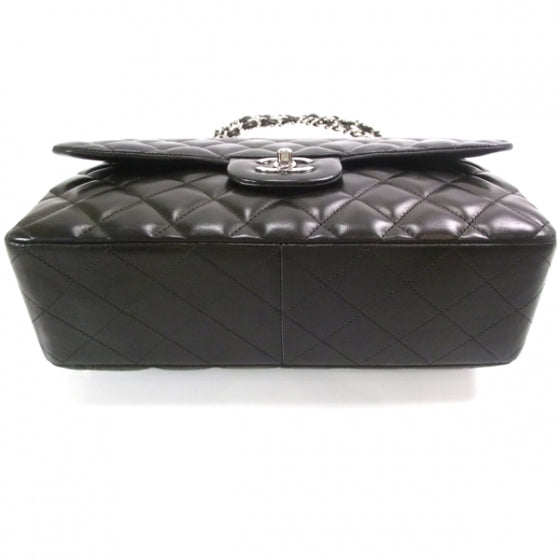 Lambskin Jumbo Flap Black