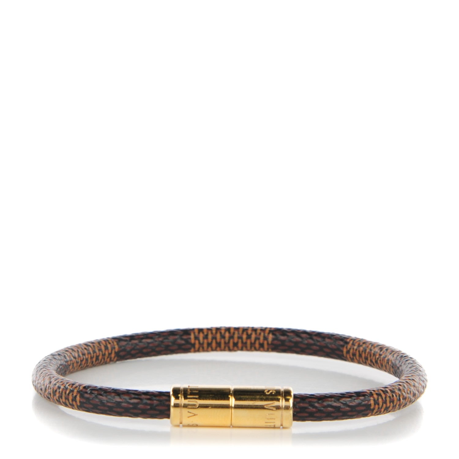 Louis Vuitton Damier Ebene Keep It Bracelet 17 1 of 7