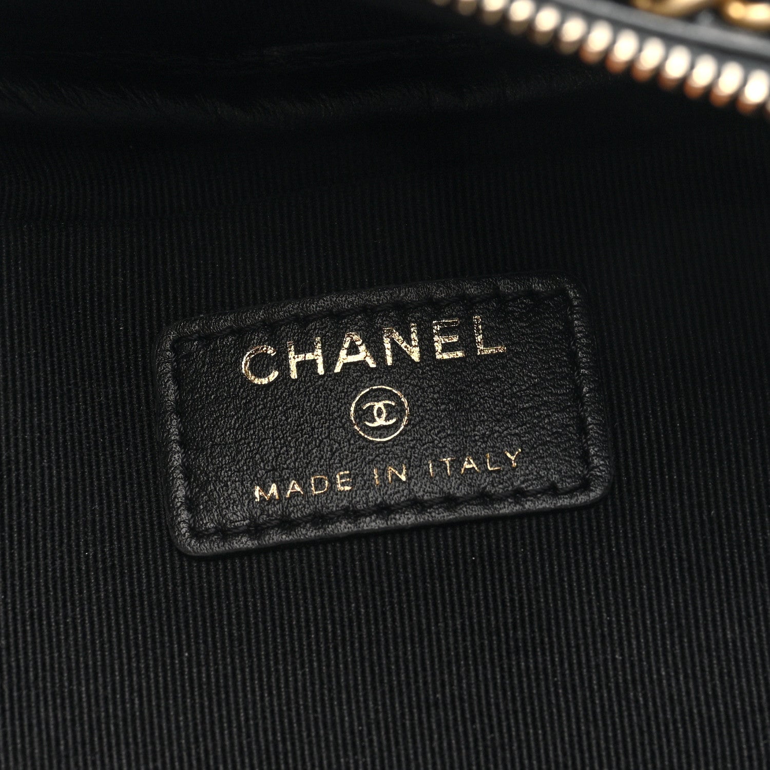 Chanel Nylon Grosgrain Lifestyle Pouch With Sleep Mask Black 7 of 8