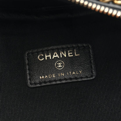 Chanel Nylon Grosgrain Lifestyle Pouch With Sleep Mask Black 7 of 8