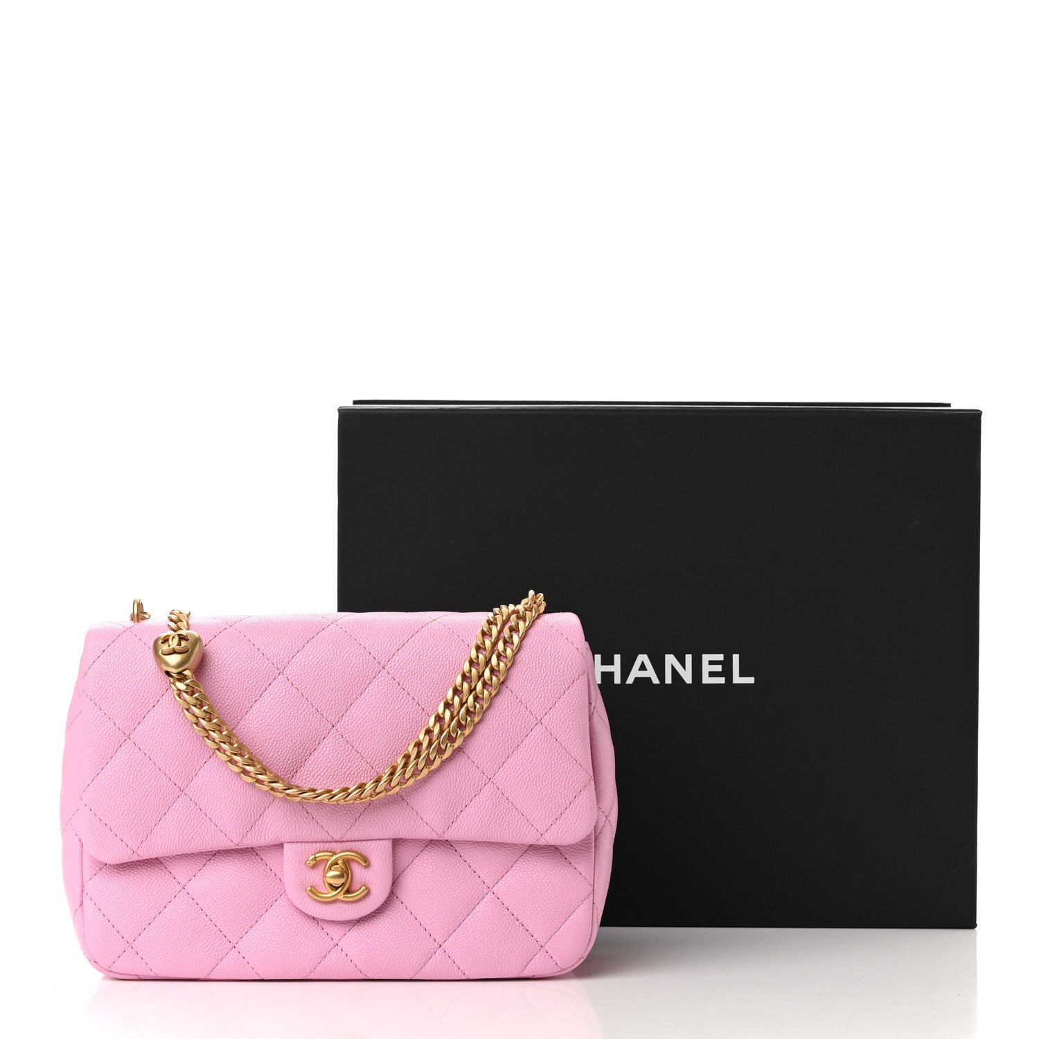 Chanel Caviar Quilted Sweetheart Flap Pink 11 of 11
