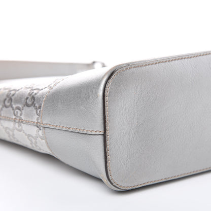 Gucci Guccissima Small Shoulder Bag Silver 8 of 14