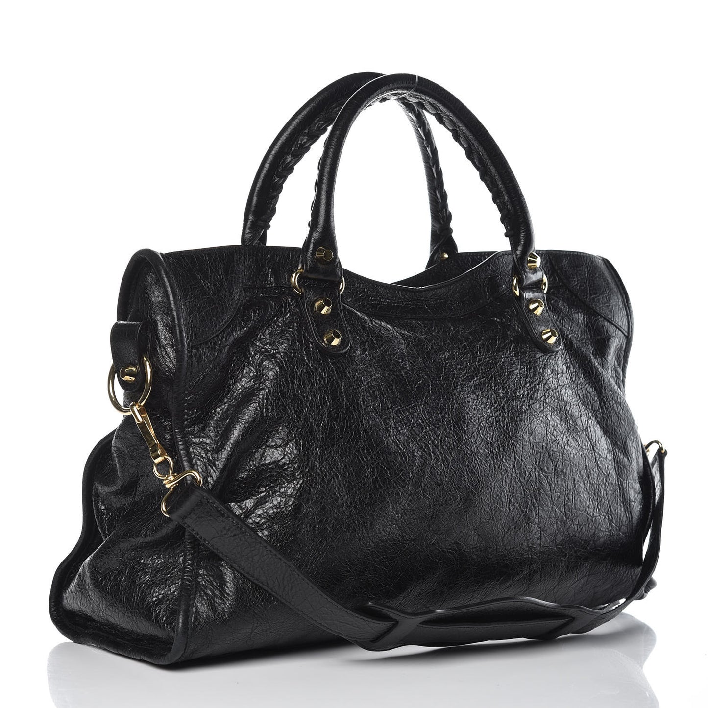 Agneau Classic Gold Hardware City Black