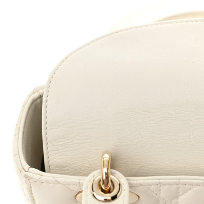 Christian Dior Lambskin Cannage Small Lucky Badges My Lady Dior White 13 of 17
