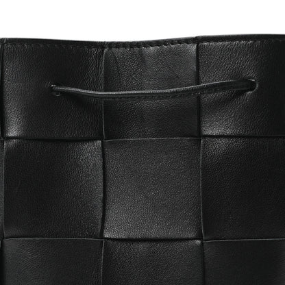 Bottega Veneta Nappa Maxi Intrecciato Cassette Bucket Bag Black 7 of 9