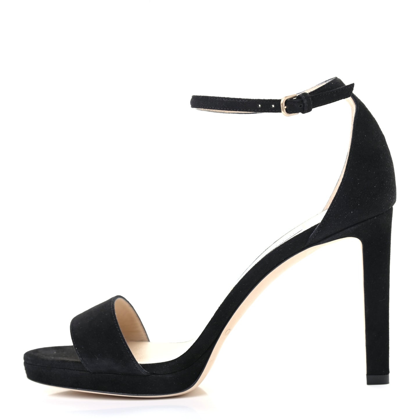 Suede Misty 120 Sandals 39.5 Black