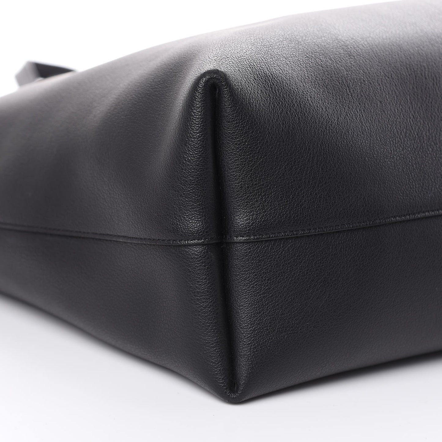Calfskin Large Shopping Tote Black