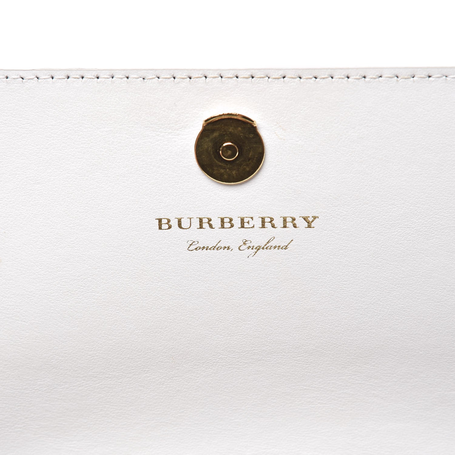 Burberry Vintage Check Henley Wallet On Chain Chalk White 5 of 9