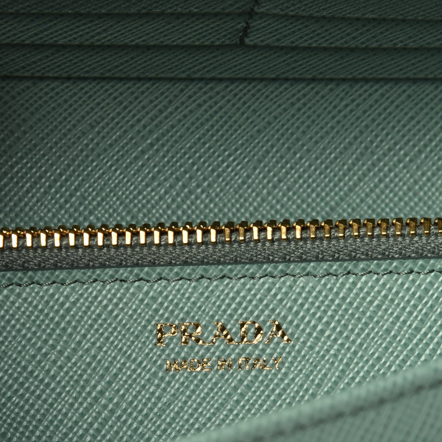 Prada Saffiano Metal Continental Flap Travel Wallet Acquamarina 7 of 12