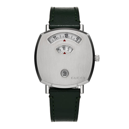 Gucci Stainless Steel Calfskin 35mm Grip Quartz Watch Green 1 of 4