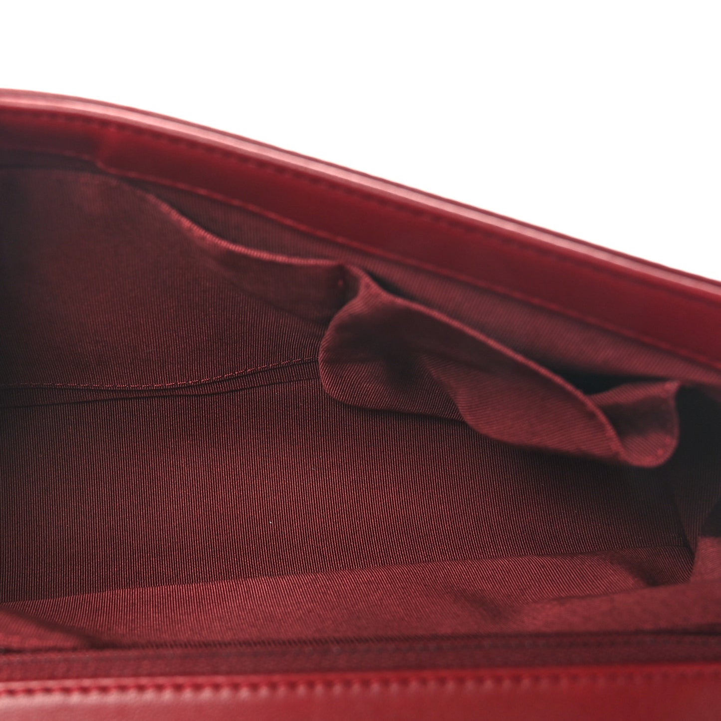 Calfskin Quilted New Medium Boy Flap Red