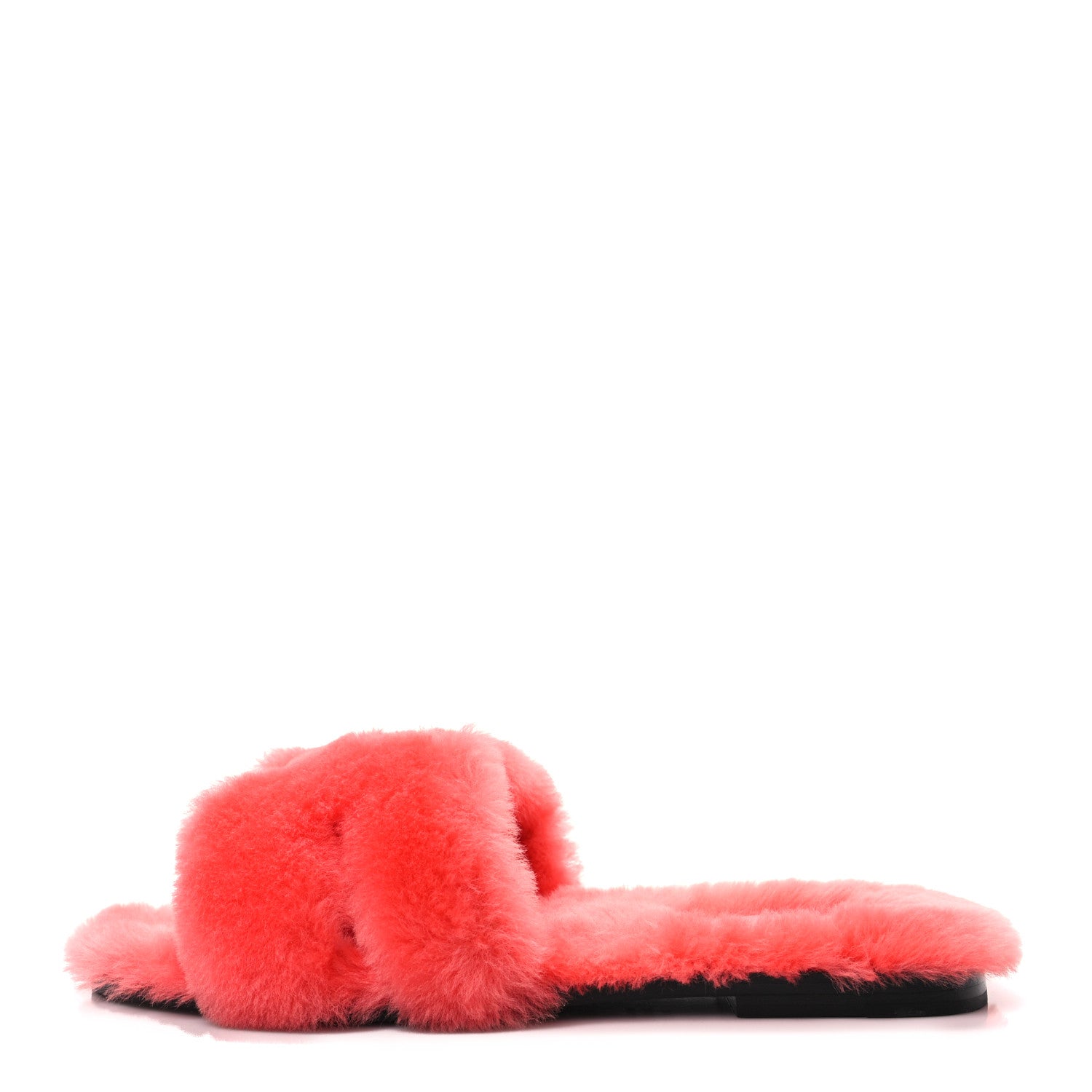 Hermes Woolskin Oran Sandals 38 Rose Du Desert 1 of 8