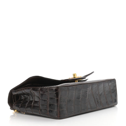 Chanel Alligator Small Double Flap Brown 4 of 11